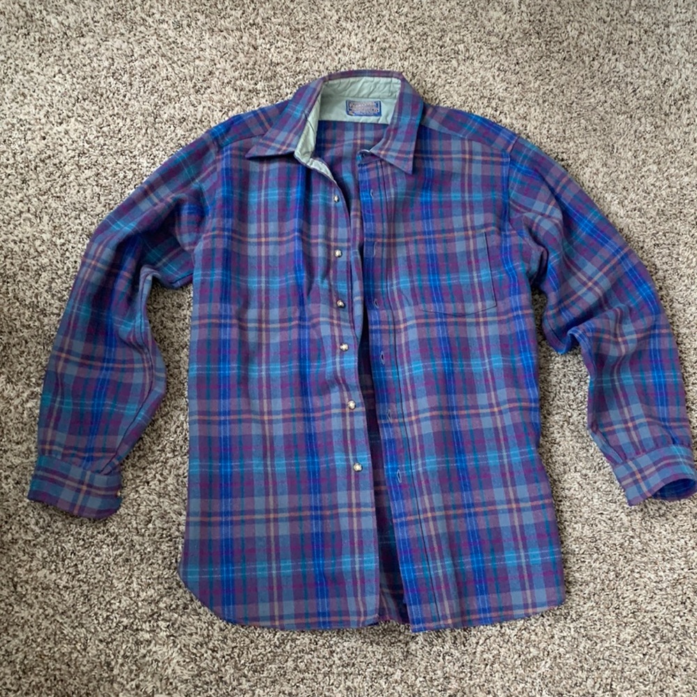 Mens Pendleton L Virgin Wool Flannel